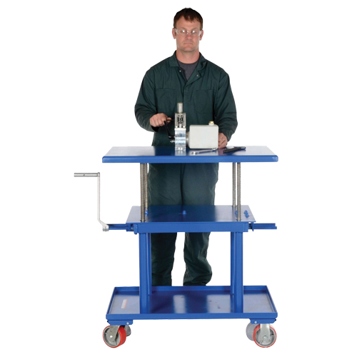 Hydraulic Lift Table, 24" L x 36" W, Steel, 2000 lbs. Capacity R.M.G. Prévention