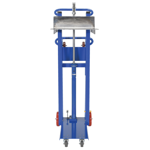 Gerbeur &agrave; plateforme hydraulique, M&eacute;canisme Pompe au pied, Capacit&eacute; de 750 lb, Levage max de 52" R.M.G. Prévention