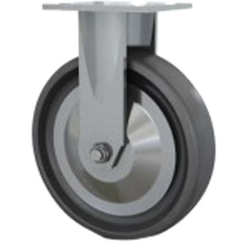 Roulette robuste, Fixe, 8" (203,2 mm), Elastom&egrave;re dur, 1000 lb (453,6 kg) R.M.G. Prévention