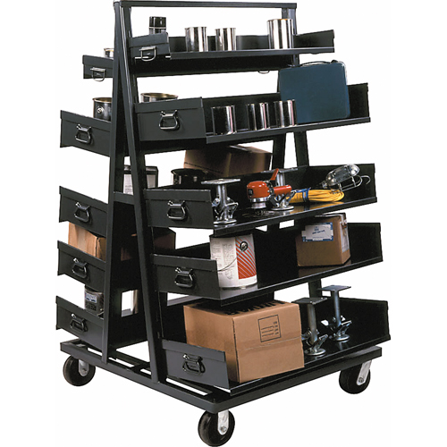 Chariots Adjust-A-Tray, 30" x 38" x 64", Capacit&eacute; 2500 lb R.M.G. Prévention