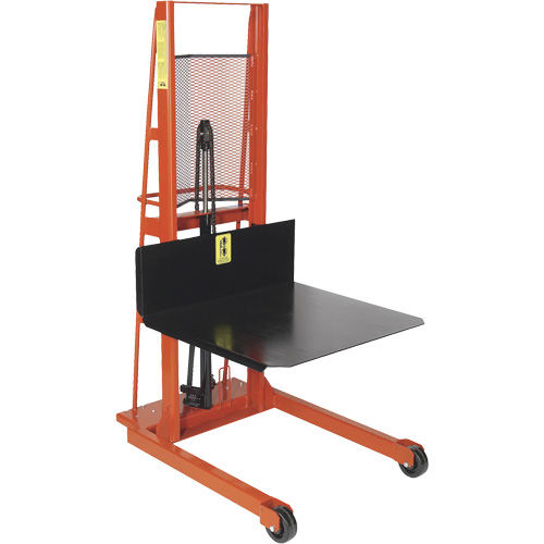 Hydraulic Platform Lift Stacker, Foot Pump Operated, 1000 lbs. Capacity, 60" Max Lift R.M.G. Prévention