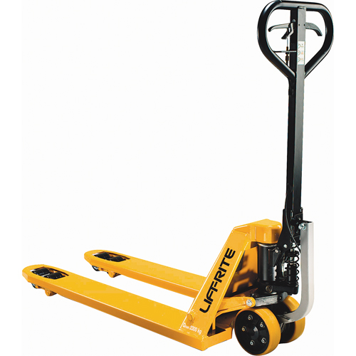 Power-Start Technology Pallet Trucks, Steel, 48" L x 27" W, 5000 lbs. Capacity R.M.G. Prévention