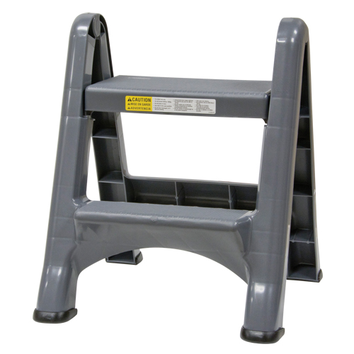 Folding Step Stool, 2 Steps, 19-1/2" x 20-1/2" x 22-3/4" High R.M.G. Prévention