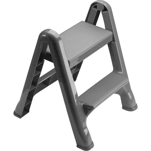 Folding Step Stool, 2 Steps, 19-1/2" x 20-1/2" x 22-3/4" High R.M.G. Prévention