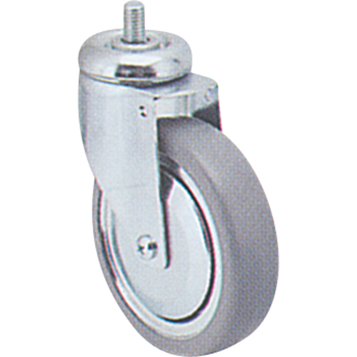Zinc Plated Caster, Swivel, 4" (102 mm) Dia., 200 lbs. (91 kg.) Capacity R.M.G. Prévention