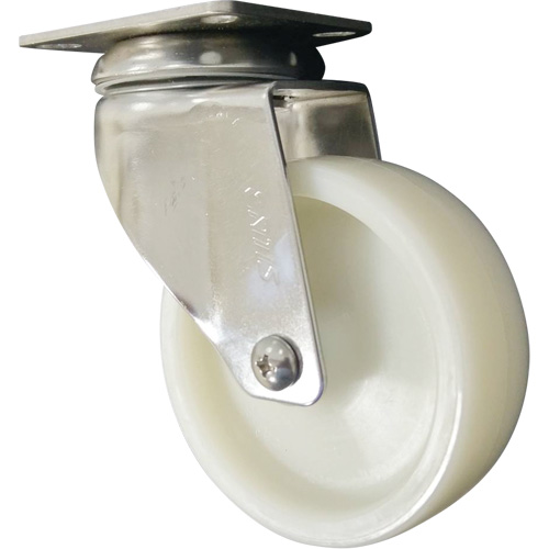 Caster, Swivel, 4" (101.6 mm), Nylon, 200 lbs. (91 kg.) R.M.G. Prévention