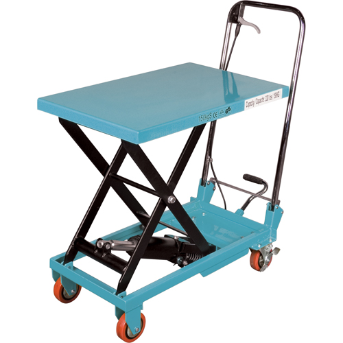 Heavy-Duty Hydraulic Scissor Lift Table, 27-1/2" L x 17-3/4" W, Steel, 330 lbs. Capacity R.M.G. Prévention