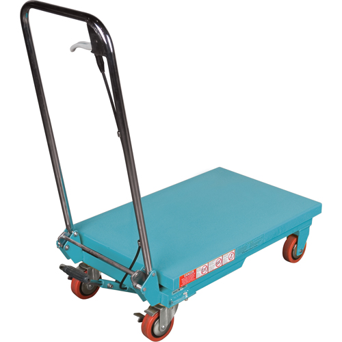 Heavy-Duty Hydraulic Scissor Lift Table, 27-1/2" L x 17-3/4" W, Steel, 330 lbs. Capacity R.M.G. Prévention