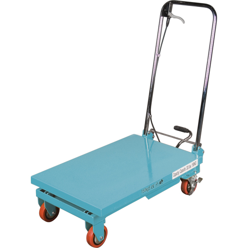 Heavy-Duty Hydraulic Scissor Lift Table, 27-1/2" L x 17-3/4" W, Steel, 330 lbs. Capacity R.M.G. Prévention