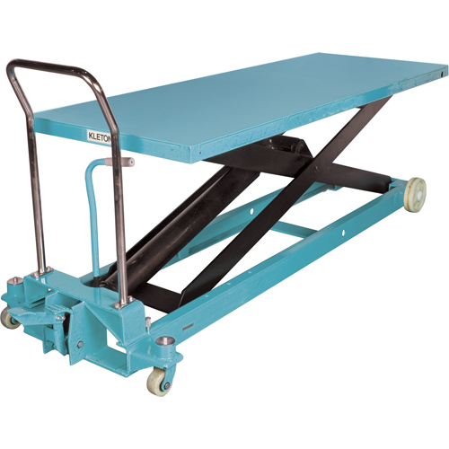 Heavy-Duty Hydraulic Scissor Lift Table, 80-1/8" L x 29-1/2" W, Steel, 2200 lbs. Capacity R.M.G. Prévention