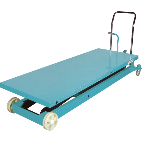 Heavy-Duty Hydraulic Scissor Lift Table, 80-1/8" L x 29-1/2" W, Steel, 2200 lbs. Capacity R.M.G. Prévention