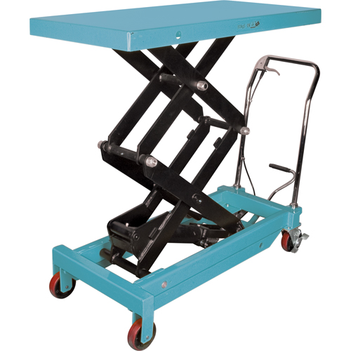 Table &eacute;l&eacute;vatrice robuste &agrave; ciseaux hydraulique, 48" lo x 24" la, Acier, Capacit&eacute; 1545 lb R.M.G. Prévention