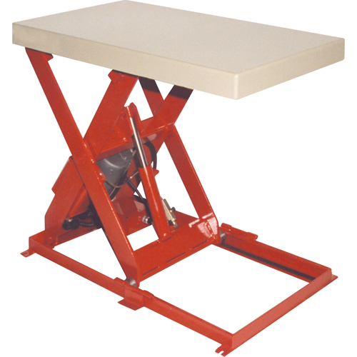 Table &eacute;l&eacute;vatrice &agrave; ciseaux, Acier, 36" lo x 20" la, Capacit&eacute; 1100 lb R.M.G. Prévention