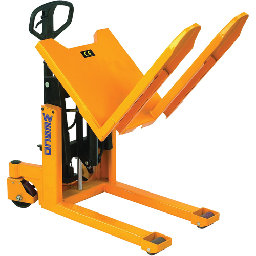 Ergonomic Pallet Tilter, 90° Tilt, 2200 lbs. Capacity, 51-2/3" L x 21-1/2" W x 44-1/4" H R.M.G. Prévention