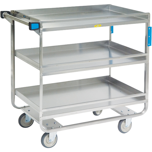 Guard Rail Carts, 3 Tiers, 23" W x 37-1/4" H x 38-5/8" D, 700 lbs. Capacity R.M.G. Prévention