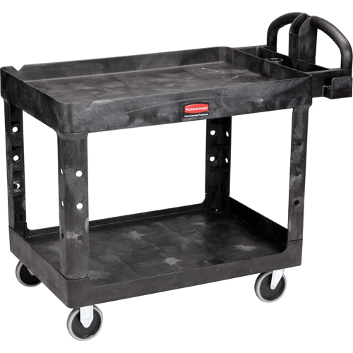 Chariot utilitaire robuste - 4546-00, 2 tiers, 26" x 33-1/4" x 55", Capacit&eacute; 750 lb R.M.G. Prévention