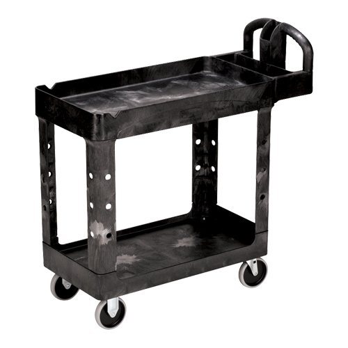Chariot utilitaire robuste - 4500-88, 2 tiers, 17-1/8" x 33-1/4" x 39", Capacit&eacute; 500 lb R.M.G. Prévention