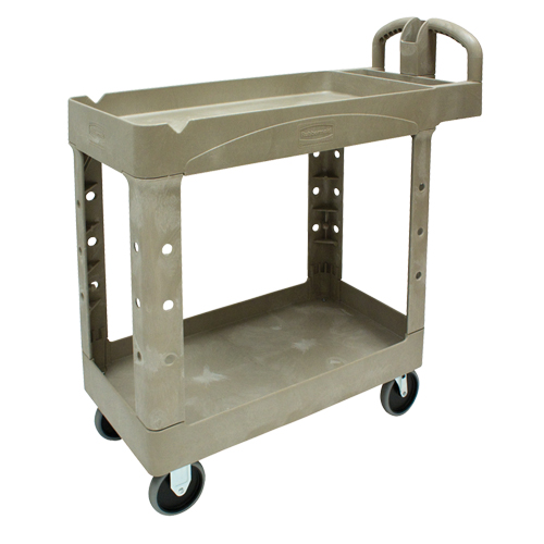Heavy Duty Utility Cart - 4500-88, 2 Tiers, 17-1/8" x 33-1/4" x 39", 500 lbs. Capacity R.M.G. Prévention