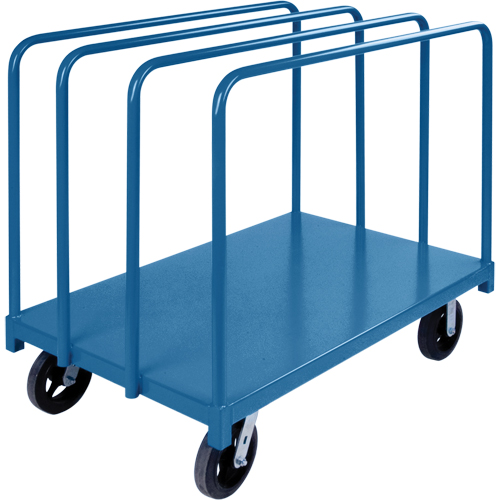 Chariot robuste pour transport de panneaux avec rails &agrave; palier unique, 48" x 30" x 45", Capacit&eacute; 2000 lb R.M.G. Prévention