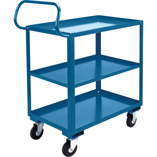 Ergonomic Shelf Truck, 800 lbs. Capacity, Steel, 20" W x 37" H x 32" D, Lip Up R.M.G. Prévention