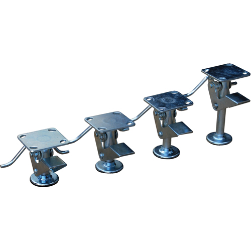 Verrous de plancher - Usage r&eacute;gulier, 6-13/16" Hauteur rallong&eacute;e, 5-3/4" Hauteur r&eacute;tract&eacute;e, Galvanis&eacute; R.M.G. Prévention