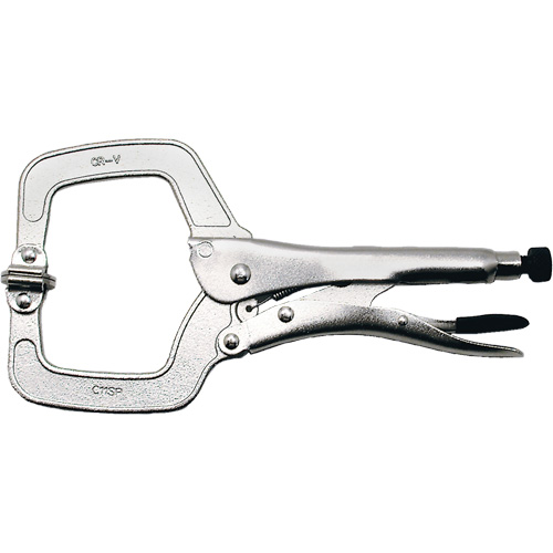 Super Heavy-Duty Locking C-Clamp with Swivel Pad, 11" (279 mm) Capacity R.M.G. Prévention