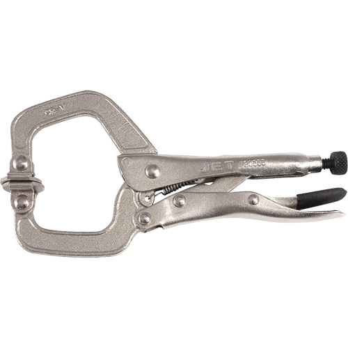 Pince en C &agrave; verrouillage ultra-robuste avec patin pivotant, Capacit&eacute; de 6" (152 mm) R.M.G. Prévention