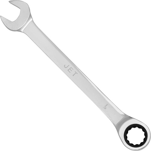 Cl&eacute; mixte &agrave; cliquet &agrave; motif long non r&eacute;versible, 9 mm, Fini Chrome R.M.G. Prévention