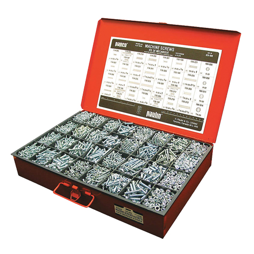 Assortiment d'&eacute;crous et de vis machine R.M.G. Prévention