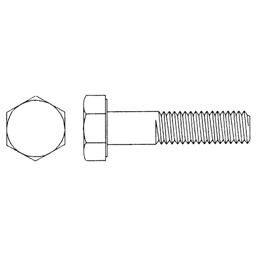 Capuchon vis &agrave; t&ecirc;te hexagonale, 1/4" dia., 5" lo, Zingu&eacute;, Cors&eacute;, Grade 5 R.M.G. Prévention