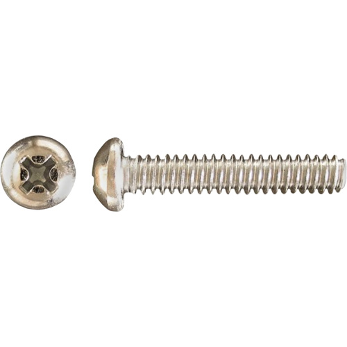 Pan Phillips HD Machine Screws, #10 x 1" L, Zinc Plated R.M.G. Prévention