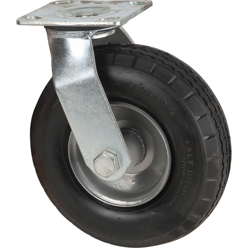 Roulettes pneumatiques, Pivotant, 8" (203,2 mm), Pneumatique, 350 lb (158,8 kg) R.M.G. Prévention