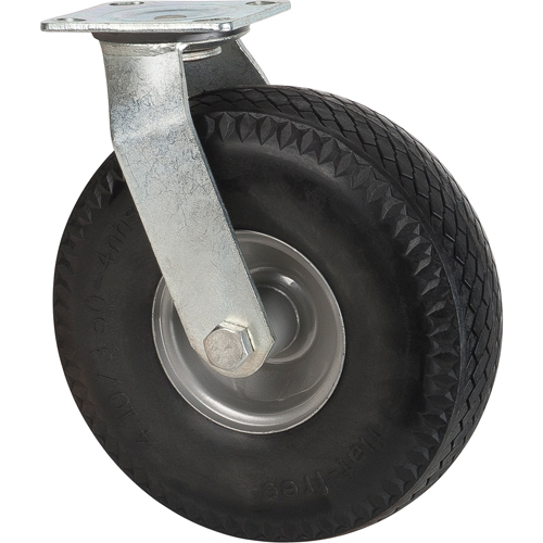 Flat-Free Casters, Swivel, 10" (254 mm), Flat-Free, 300 lbs. (136 kg.) R.M.G. Prévention