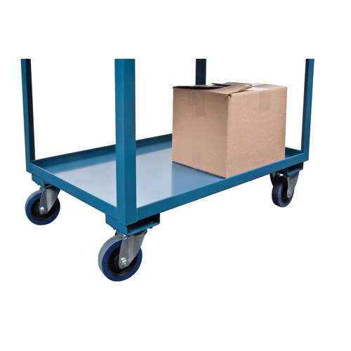 Chariots de service &agrave; bordure profonde, 2 Tiers, 24" la x 47" h x 36" p, Capacit&eacute; 1200 lb R.M.G. Prévention