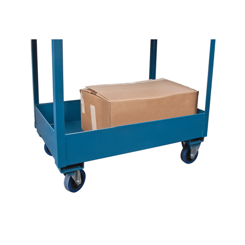 Chariots de service &agrave; bordure profonde, 2 Tiers, 24" la x 47" h x 36" p, Capacit&eacute; 1200 lb R.M.G. Prévention