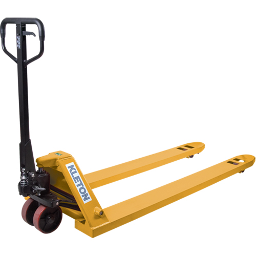 Long Fork Hydraulic Pallet Truck, 72" L x 27" W, 3300 lbs. Capacity R.M.G. Prévention