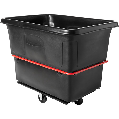 Heavy-Duty Utility Cube Truck, Black Recycled Plastic, 48-1/4" L x 34-1/8" W x 37-7/8" H, 20 cu. ft. Volume, 1200 lbs. Capacity R.M.G. Prévention