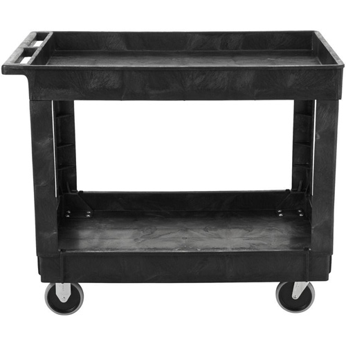 Flat Handle Utility Cart, 2 Tiers, 40" x 32-1/4" x 24", 500 lbs. Capacity R.M.G. Prévention