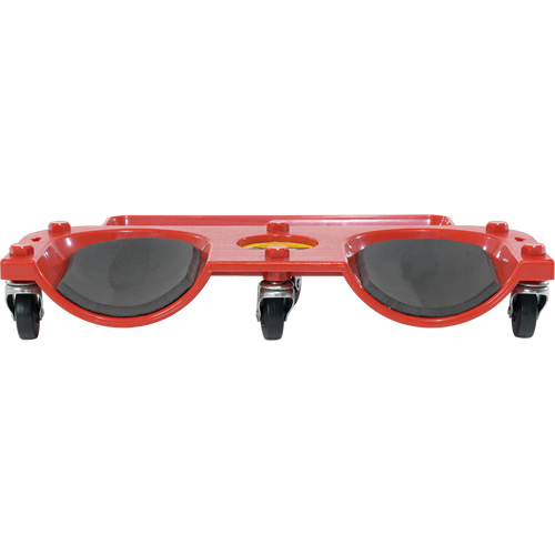 Rolling Knee Dolly, Plastic, Red, 350 lbs. Capacity R.M.G. Prévention