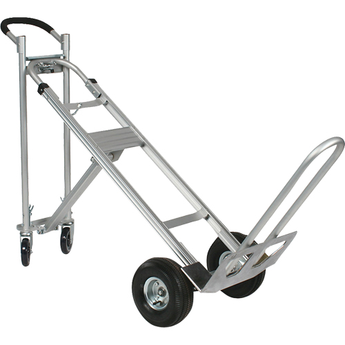 Three-Position Spartan III Convertible Hand Truck, Aluminum, 750 lbs. Capacity R.M.G. Prévention