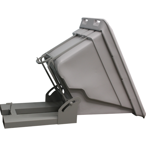 Self Dumping Hopper, Polyethylene, 5/8 cu.yd., Grey R.M.G. Prévention