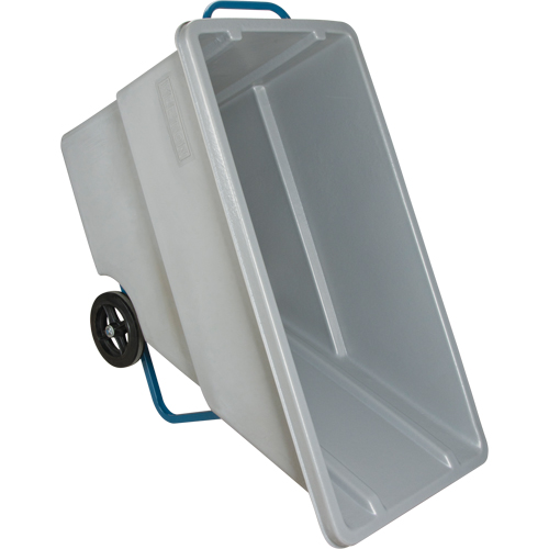 Chariot basculeur en acier, Poly&eacute;thyl&egrave;ne, 0,625 vg³, Capacit&eacute; de charge de 850 lb R.M.G. Prévention