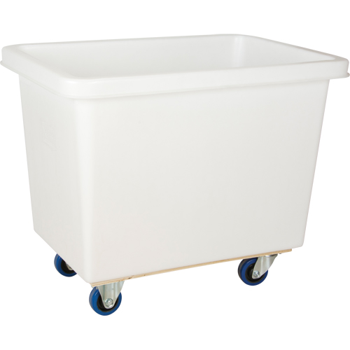 Tapered Wall Box Truck, White Polyethylene, 33" L x 20" W x 29" H, 7 cu. ft. Volume, 600 lbs. Capacity R.M.G. Prévention