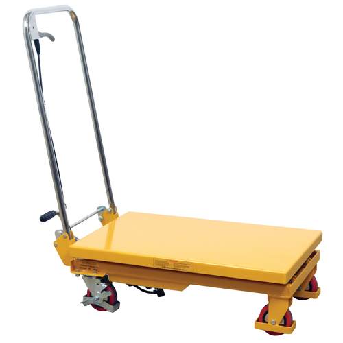 Hydraulic Scissor Lift Table, 17.75" L x 27.5" W/27-1/2" L x 17-3/4" W, Steel, 330 lbs. Capacity R.M.G. Prévention