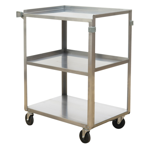 Chariots &agrave; tablette, 3 Tiers, 15-1/2" la x 32-1/8" h x 24" p, Capacit&eacute; 300 lb R.M.G. Prévention