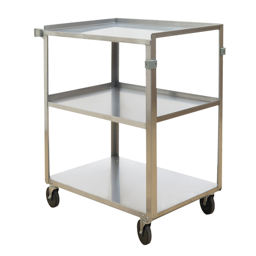 Chariots &agrave; tablette, 3 Tiers, 18" la x 32" h x 27-3/8" p, Capacit&eacute; 500 lb R.M.G. Prévention