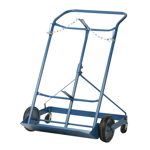 Chariot professionnel CC-2 pour deux bouteilles de gaz, Roues Caoutchouc moul&eacute;, Base de 16-7/8" la x 7-1/4" lo, 500 lb R.M.G. Prévention