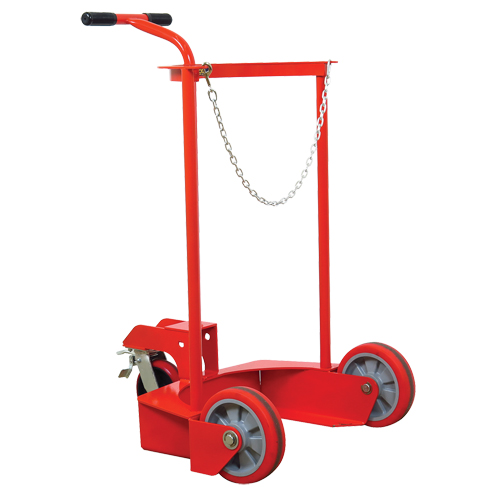 Grand chariot LCC pour bouteille de gaz liquide, Roues Polyur&eacute;thane, Base de 20" la x 20" p, 1000 lb R.M.G. Prévention
