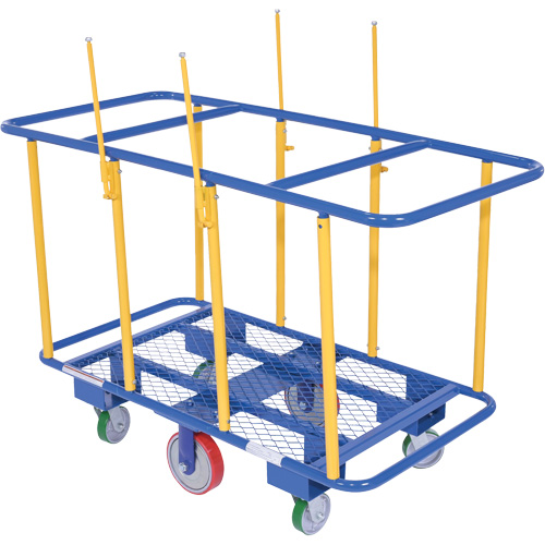 Horizontal Panel Cart, 63-7/16" x 28-1/2" x 40-15/16", 2000 lbs. Capacity R.M.G. Prévention