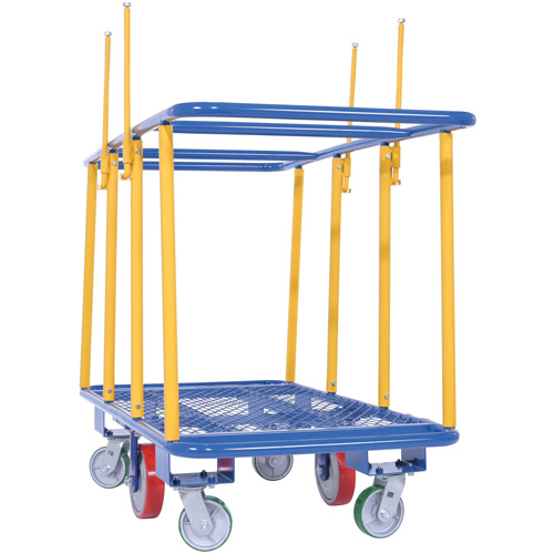 Horizontal Panel Cart, 63-7/16" x 28-1/2" x 40-15/16", 2000 lbs. Capacity R.M.G. Prévention